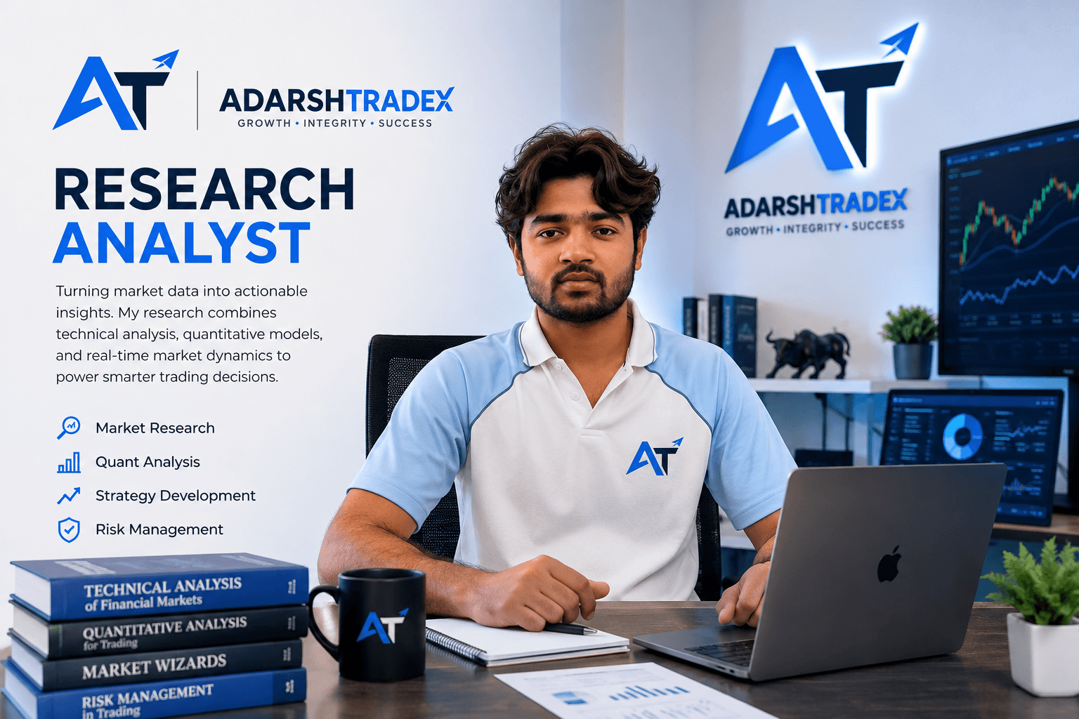 Adarsh Chaudhary, Founder and Research Analyst at AdarshTradeX